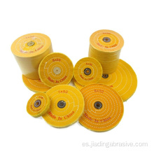 Disco de almohadilla de ruedas de pulido amarillo 6*60 para taladro